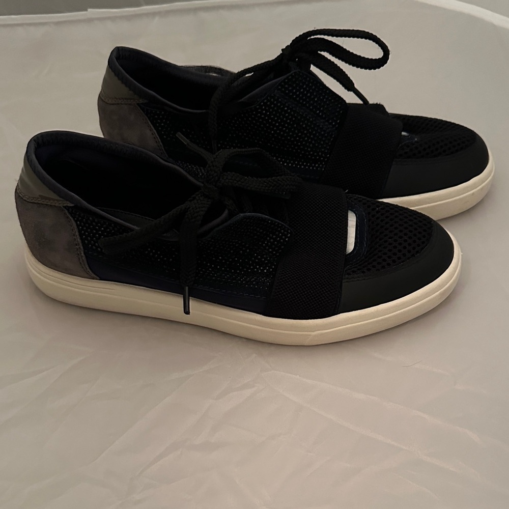 Vaneli Sport Studded Black and Gray Women's Sneakers 7.5